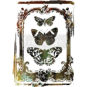 Redesign with Prima Decor Transfer ~ BUTTERFLY FRAME 22” x 30”